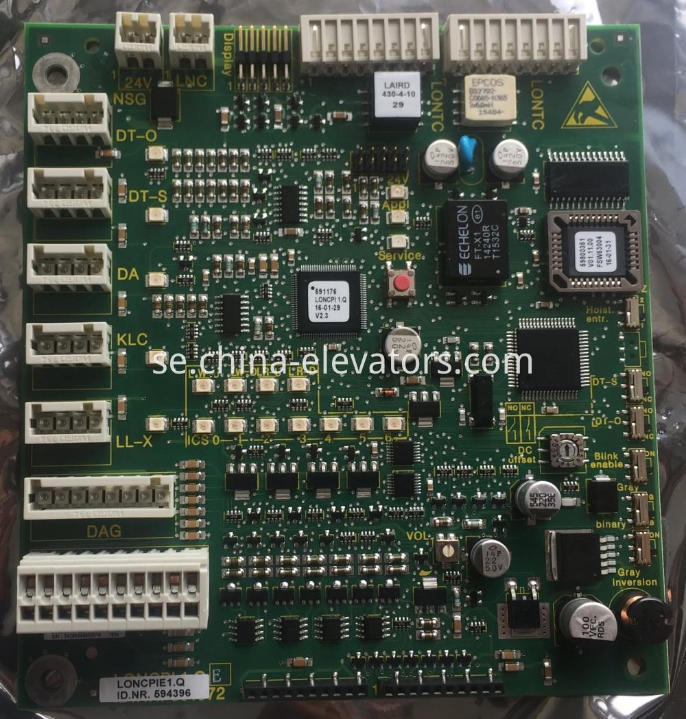 Schindler Elevator COP Communication Board 594396